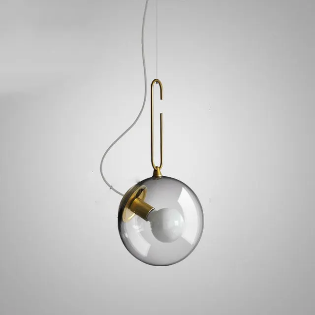 Epcot Industrial LED Glass Pendant Light