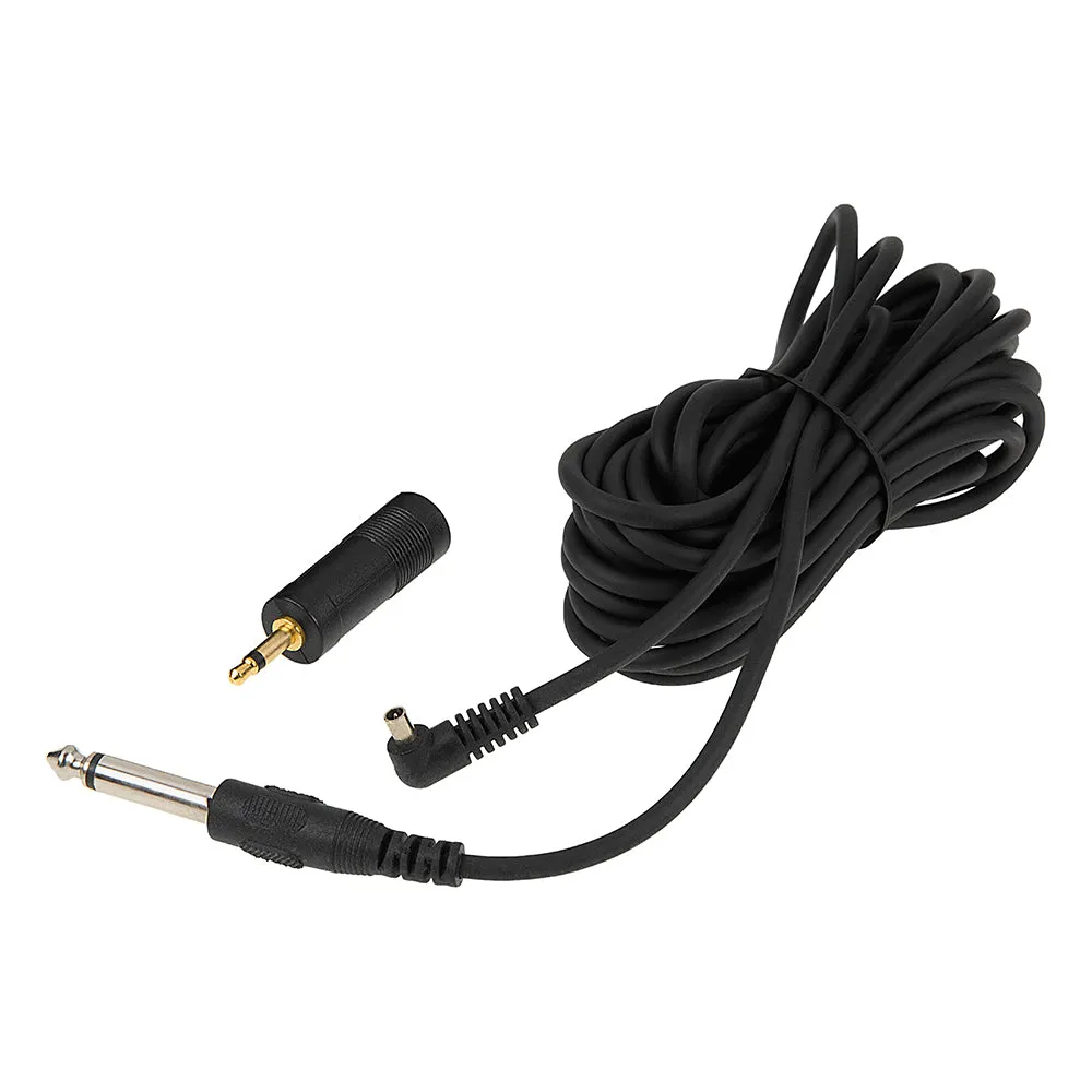 Fotodiox 3.5mm Male TS Plug to Male Flash PC Sync Cord Cable with 3.5mm to 6.3mm Jack Adapter for Studio Strobe Trigger Camera Lighting