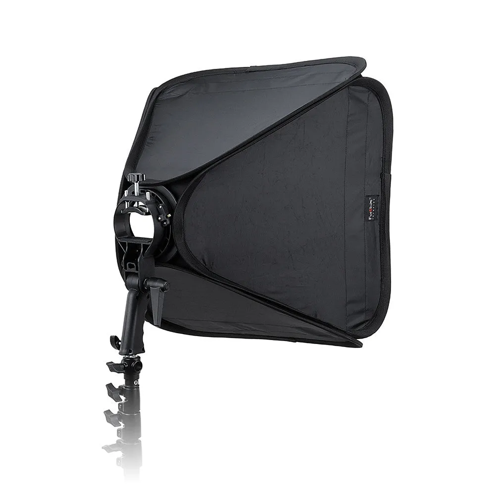 Fotodiox Pro Foldable Softbox Kit with Handled Flash / Speedlight Bracket, Remote Radio Trigger for both Speedlights and Bowens Mount Light Modifiers