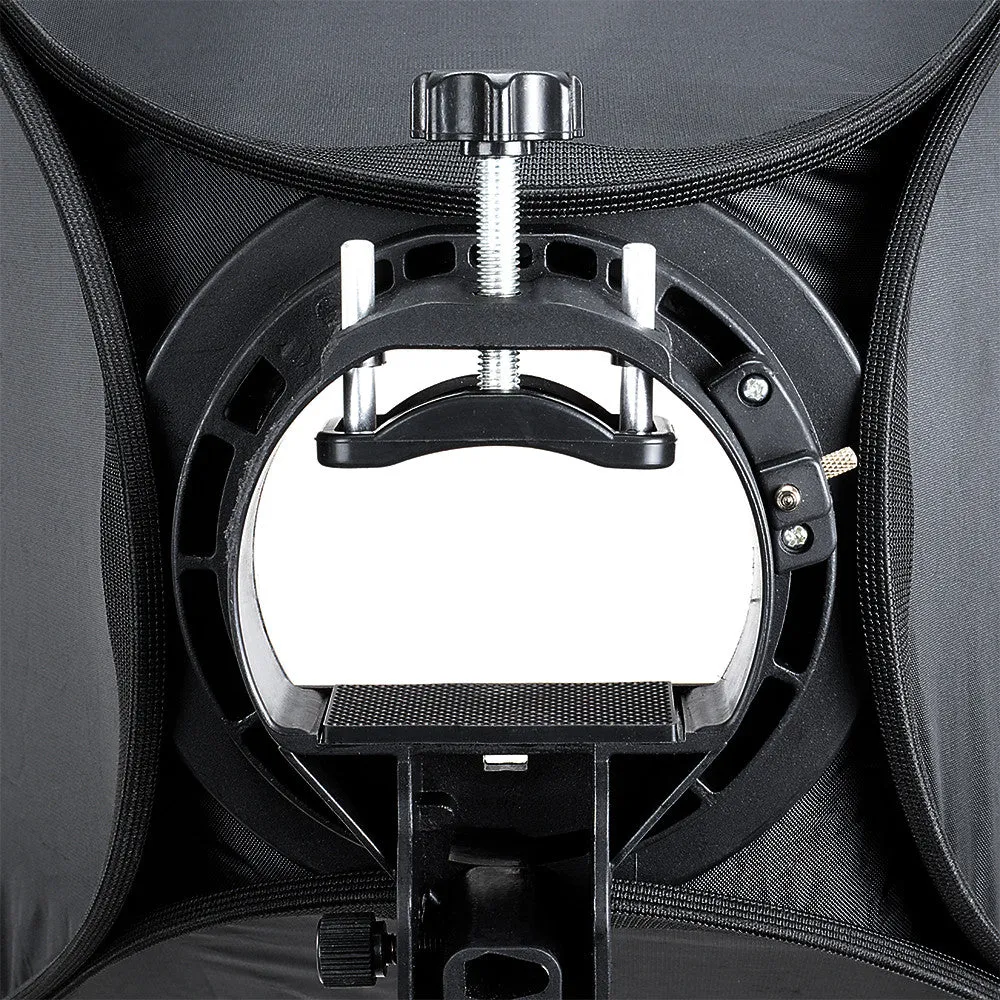 Fotodiox Pro Foldable Softbox Kit with Handled Flash / Speedlight Bracket, Remote Radio Trigger for both Speedlights and Bowens Mount Light Modifiers