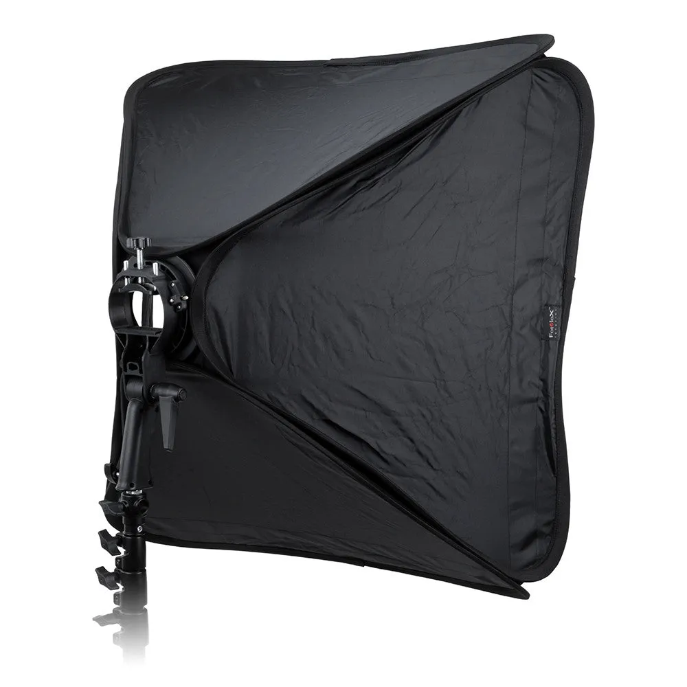 Fotodiox Pro Foldable Softbox Kit with Handled Flash / Speedlight Bracket, Remote Radio Trigger for both Speedlights and Bowens Mount Light Modifiers