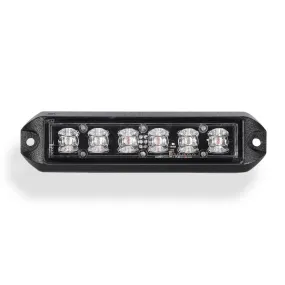 Fusion 3 Watt 6 LED Emergency Vehicle Grill Warning Light Head