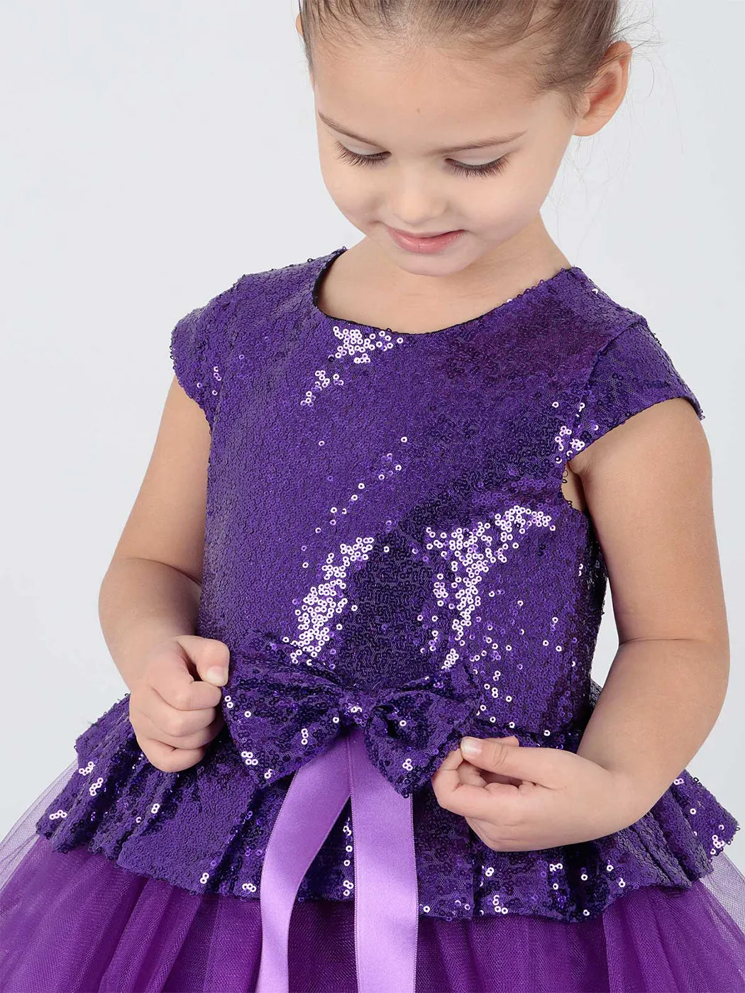 Girls Panel Sequat Trend Evening Evening Ak2207