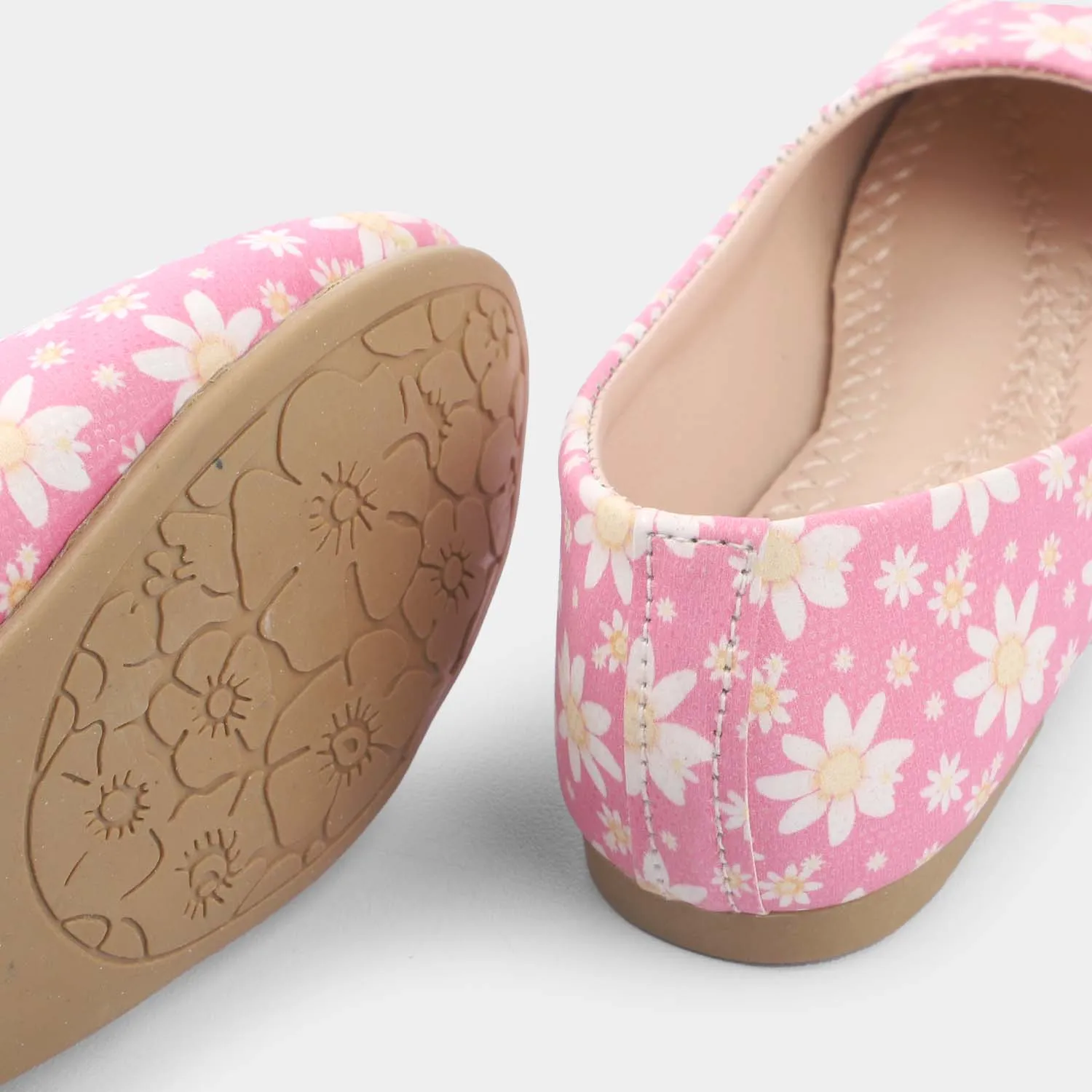 Girls Pumps 1282-Pink