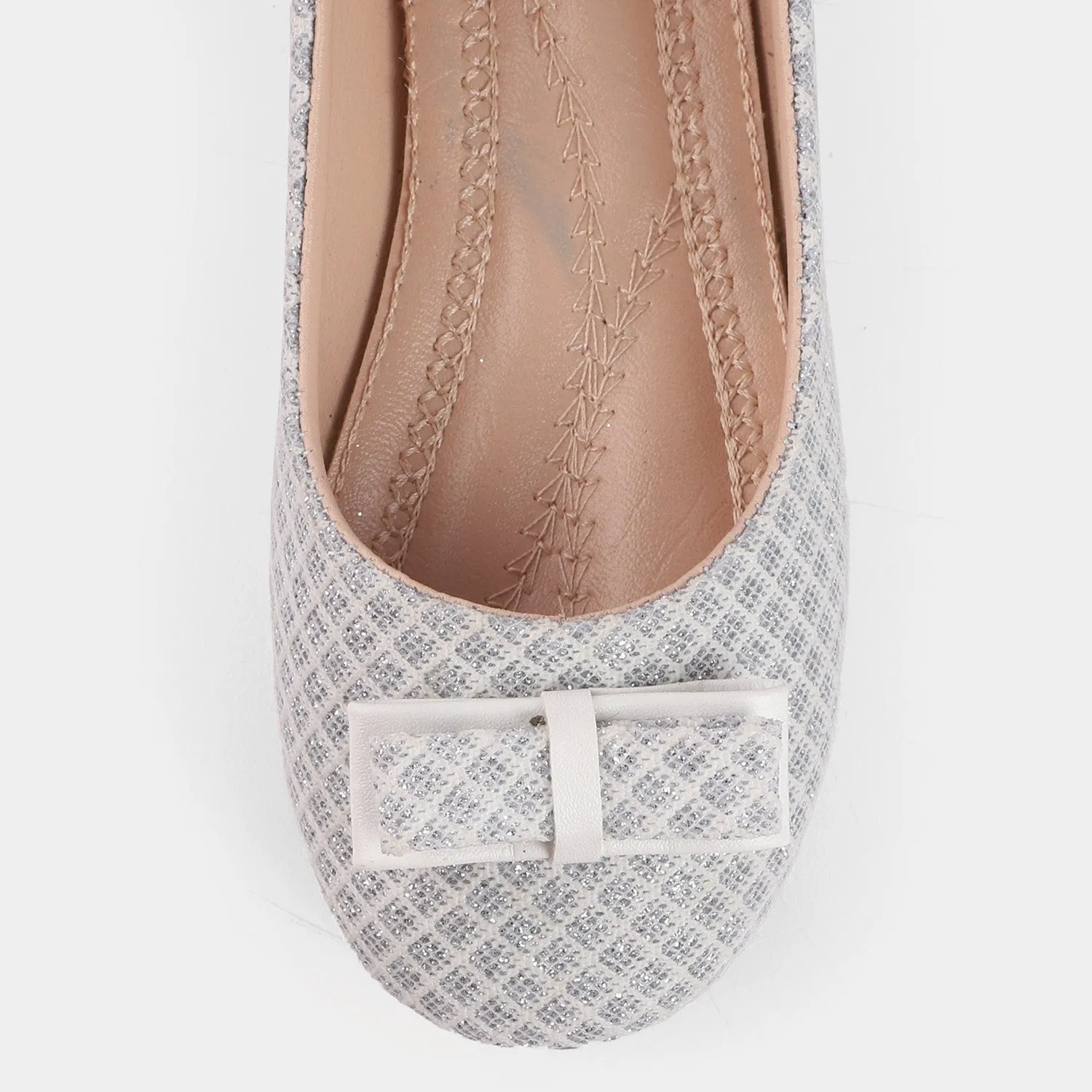 Girls Pumps SA-25-SILVER
