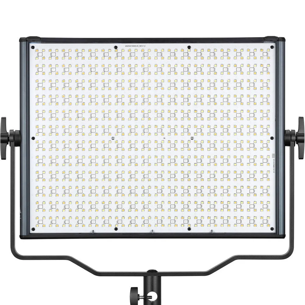 Godox LDX100Bi / LDX100R RGB 18 x 16" LED Panel Light with Swivel Bracket, 11 to 14 Built-In Lighting Effects, and Mobile App Control for Professional Studio Photography and Videography