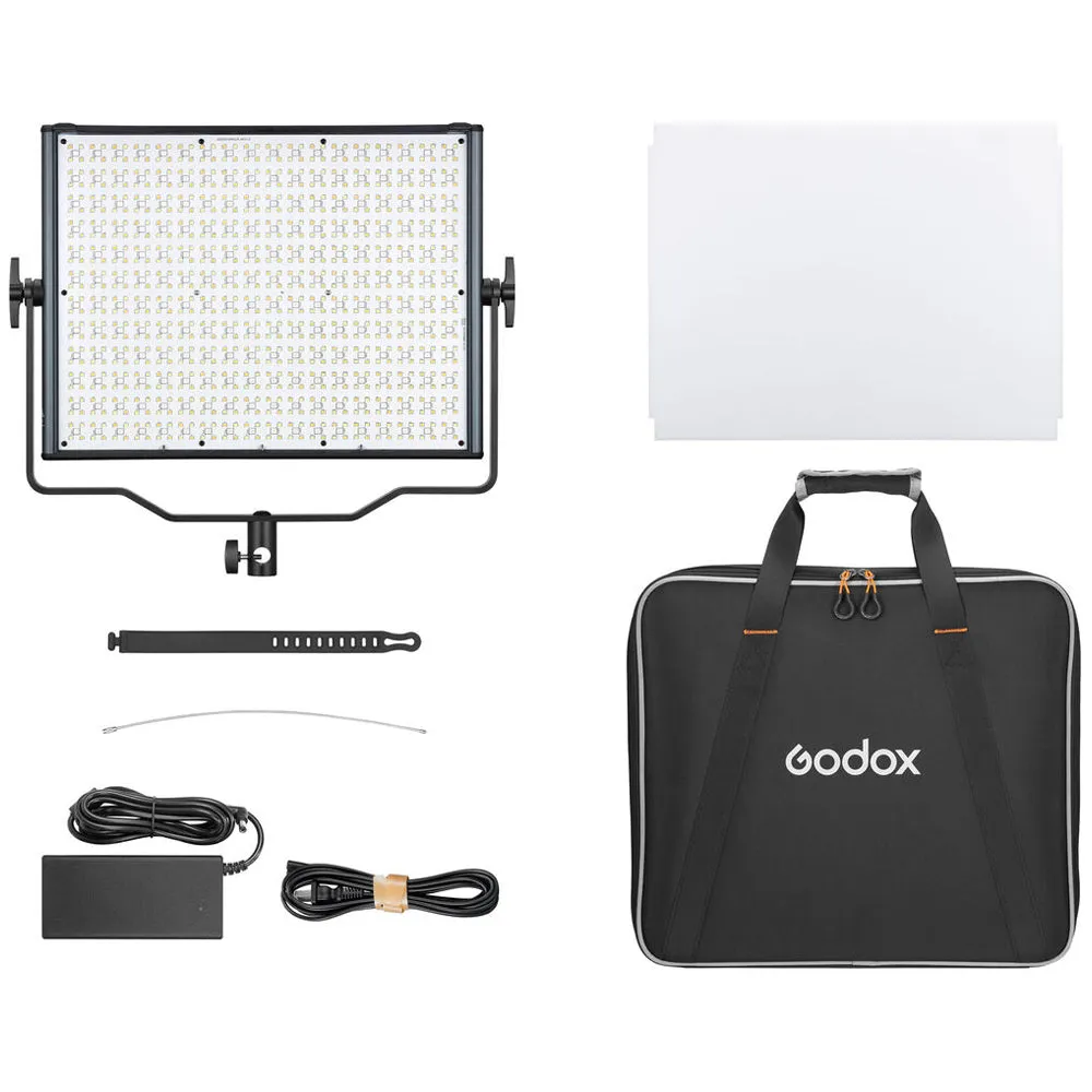 Godox LDX100Bi / LDX100R RGB 18 x 16" LED Panel Light with Swivel Bracket, 11 to 14 Built-In Lighting Effects, and Mobile App Control for Professional Studio Photography and Videography