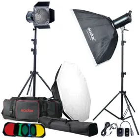 GODOX QSII PRO SERIES 600/600 FLASH KIT