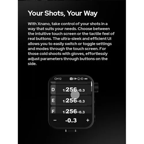 Godox X3 Touchscreen Nano Wireless Trigger for Canon, Nikon, Sony