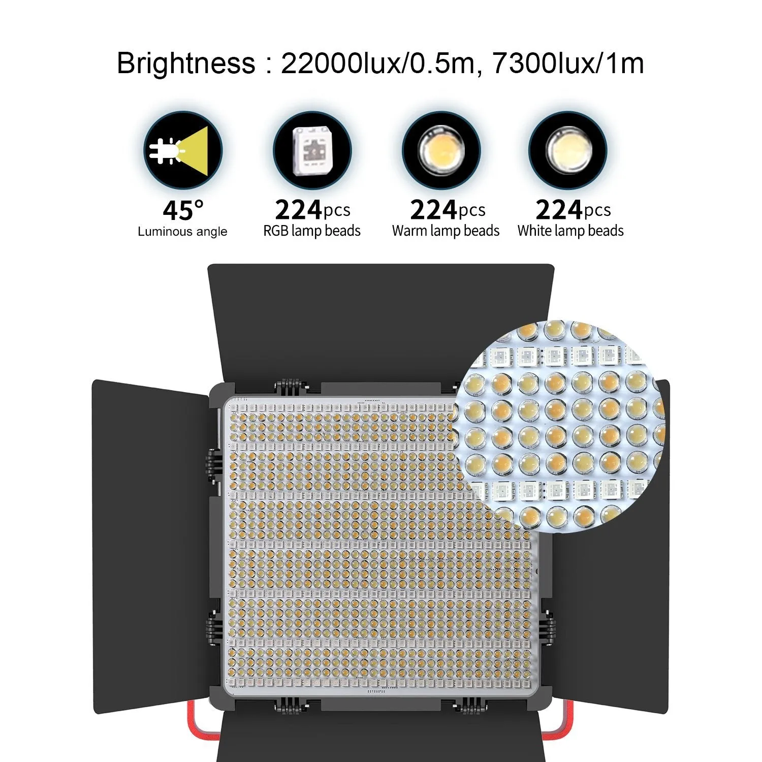 GVM-1200D 50W Bi-Color 50W RGB Video Light