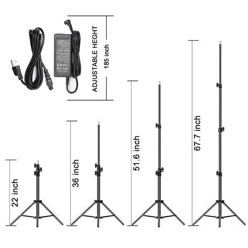 GVM 800D-RGB LED Studio 2 Video Light Kit