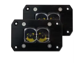 Heretic Studio BA-2 Flush Mount White OR Amber Light Pod (Pair)