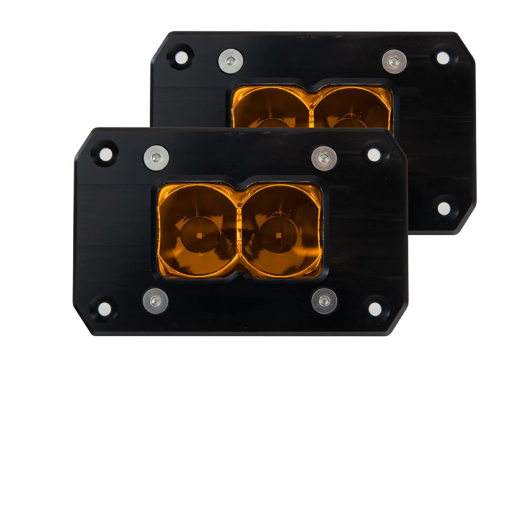 Heretic Studio BA-2 Flush Mount White OR Amber Light Pod (Pair)