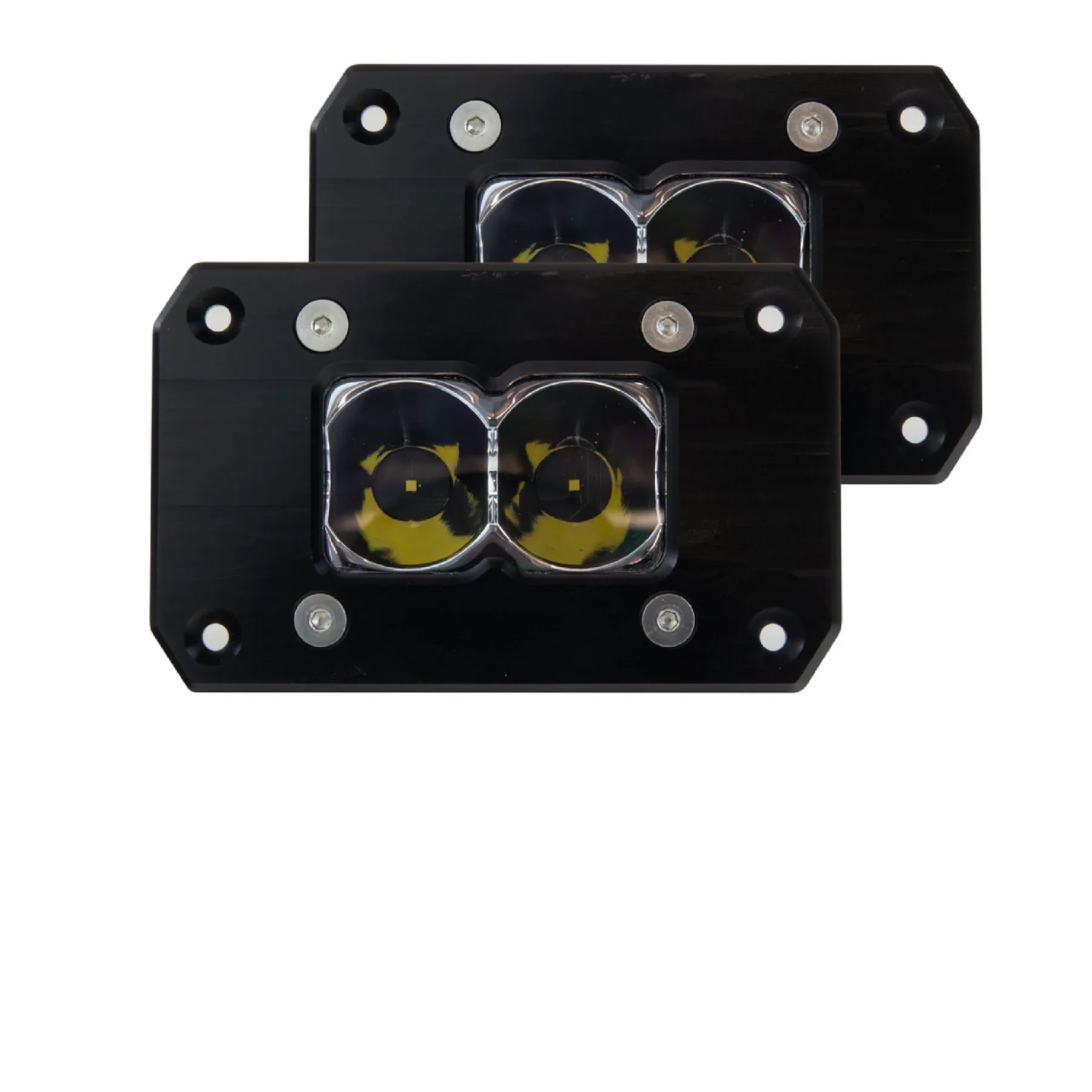 Heretic Studio BA-2 Flush Mount White OR Amber Light Pod (Pair)