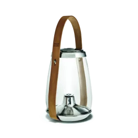 Holmegaard Design With Light Hurricane Lantern, Clear