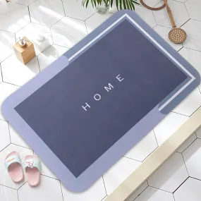 Kuber Industries Bath Mat | PVC Bathroom Mat | Shower Bath Mat | Floor Tub Mat | Diatom Mud Mat | Anti-Skid Shower Bathroom Mat | CF-220806 | Light Gray