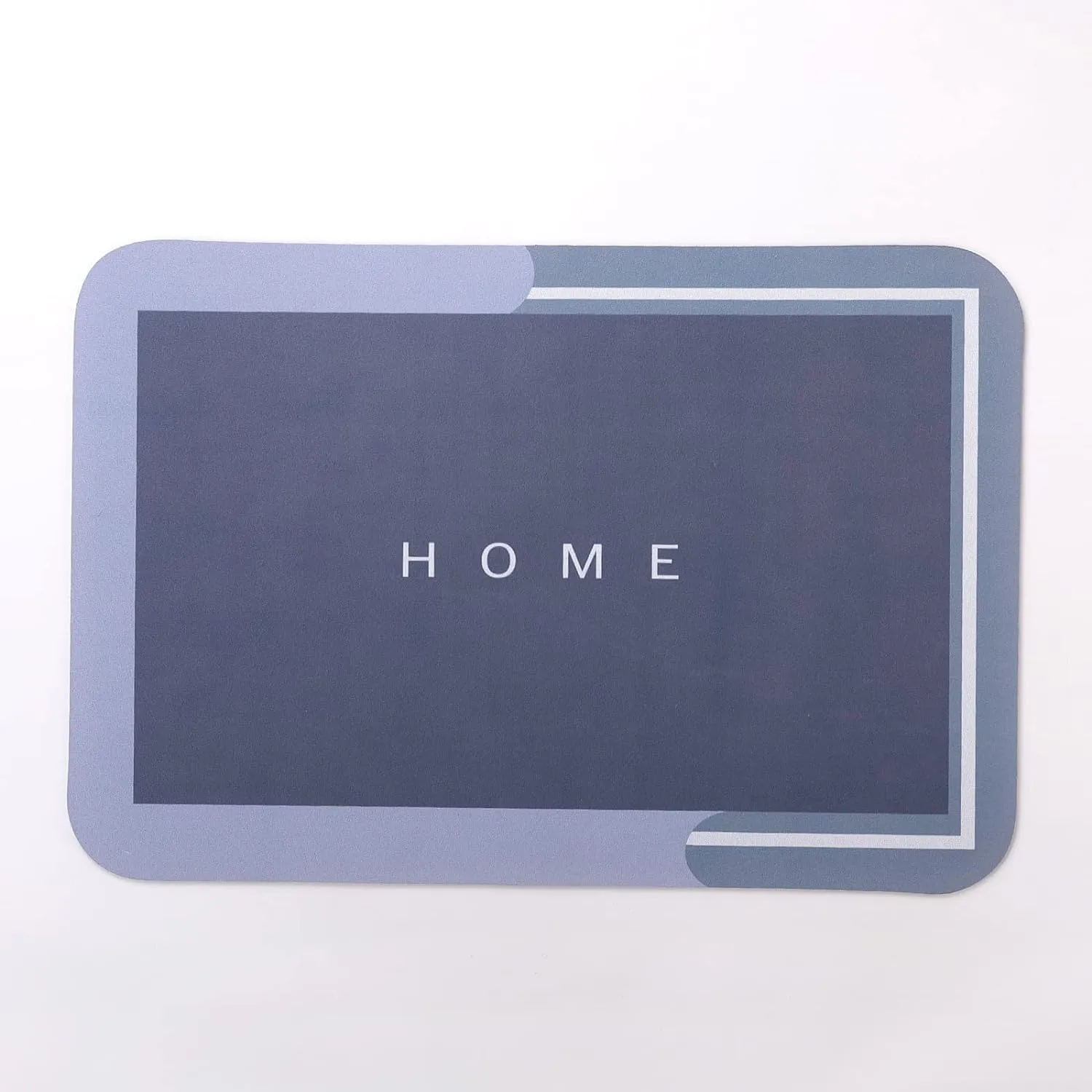 Kuber Industries Bath Mat | PVC Bathroom Mat | Shower Bath Mat | Floor Tub Mat | Diatom Mud Mat | Anti-Skid Shower Bathroom Mat | CF-220806 | Light Gray