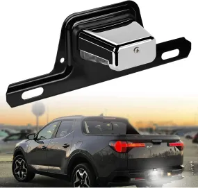 LED License Plate Light Chrome Housing