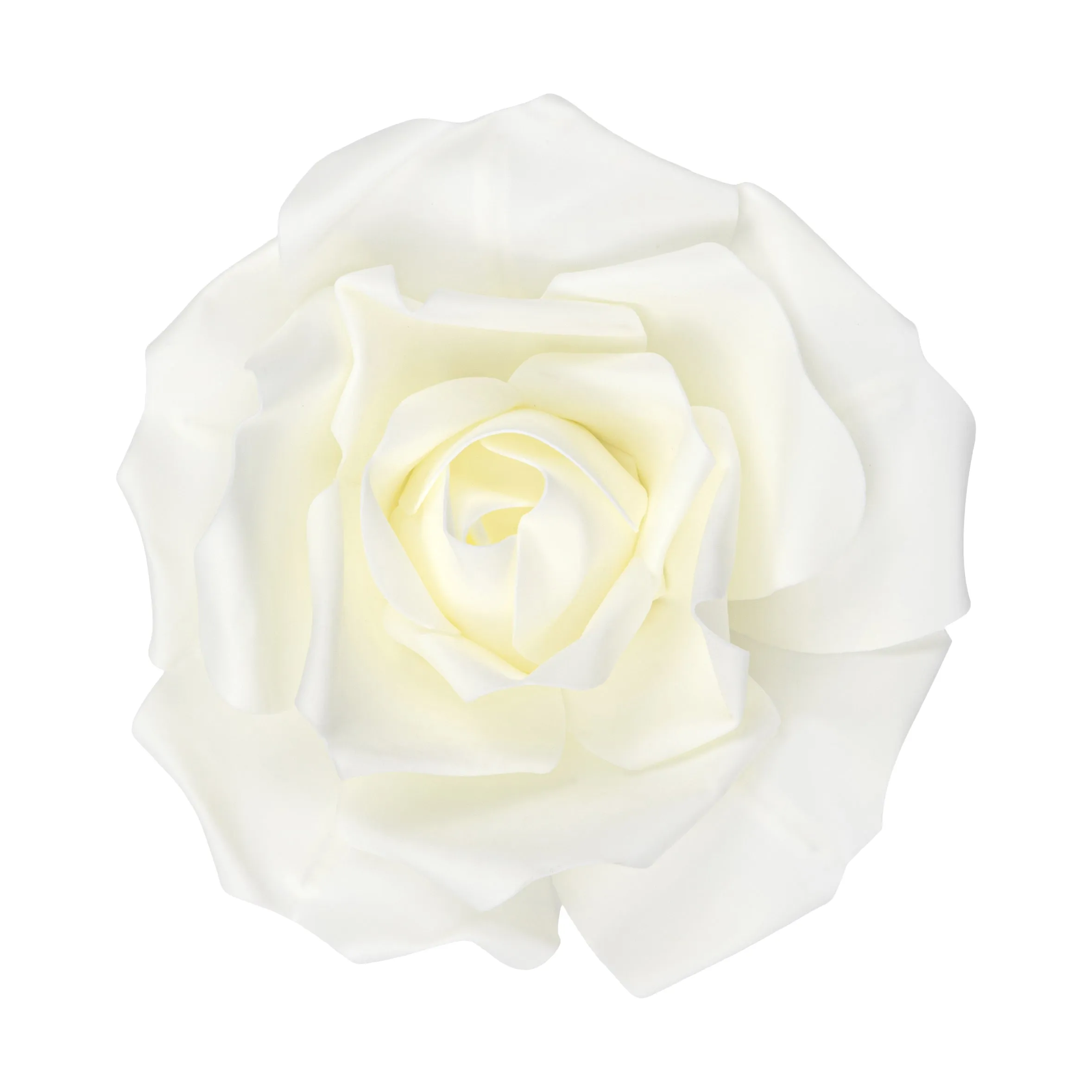 LED Lighted Large Foam Rose Wall  Decor 30 cm - Ivory