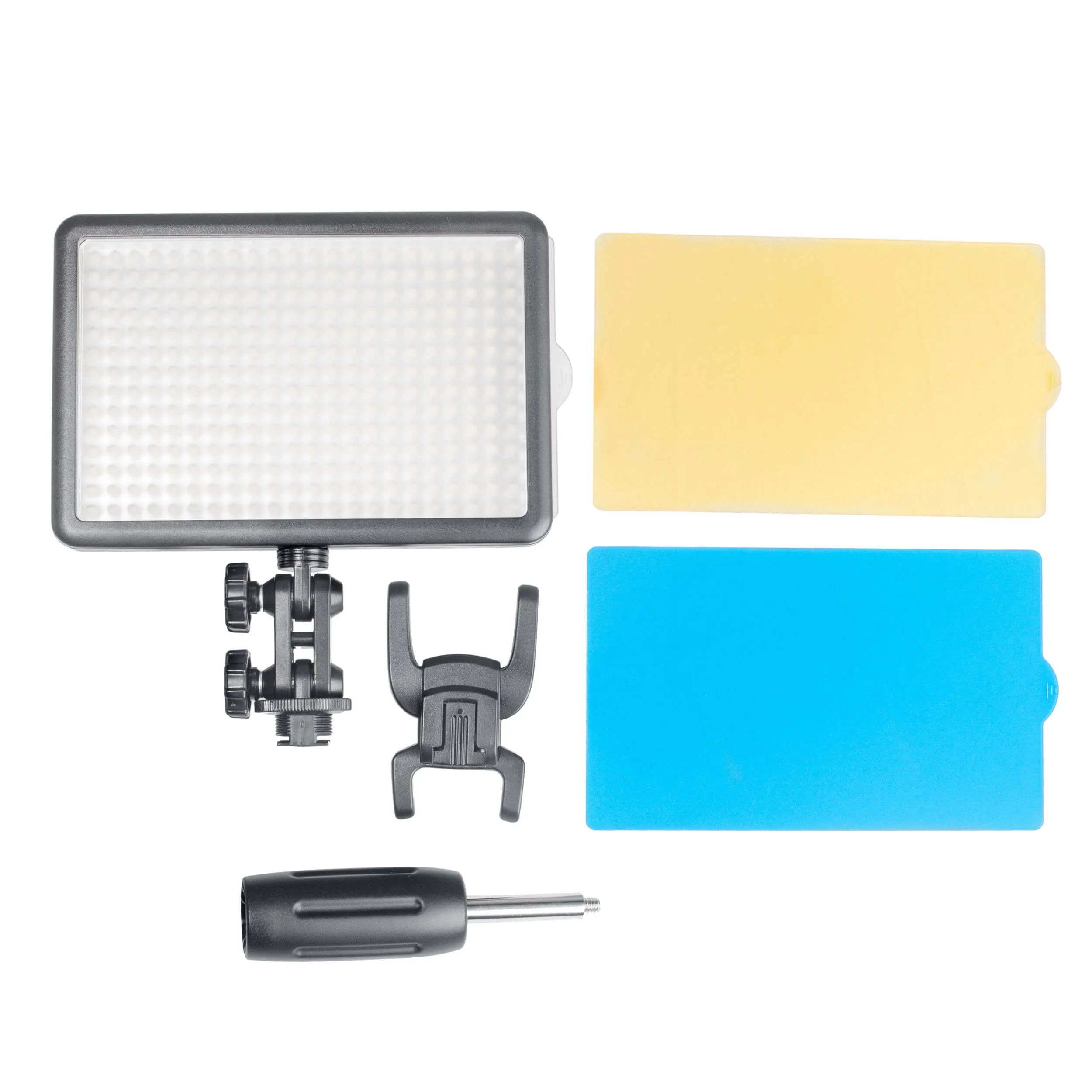 LED308 Hot Shoe Video Light Panel Triple Kit with 3×Light Stands - CLEARANCE