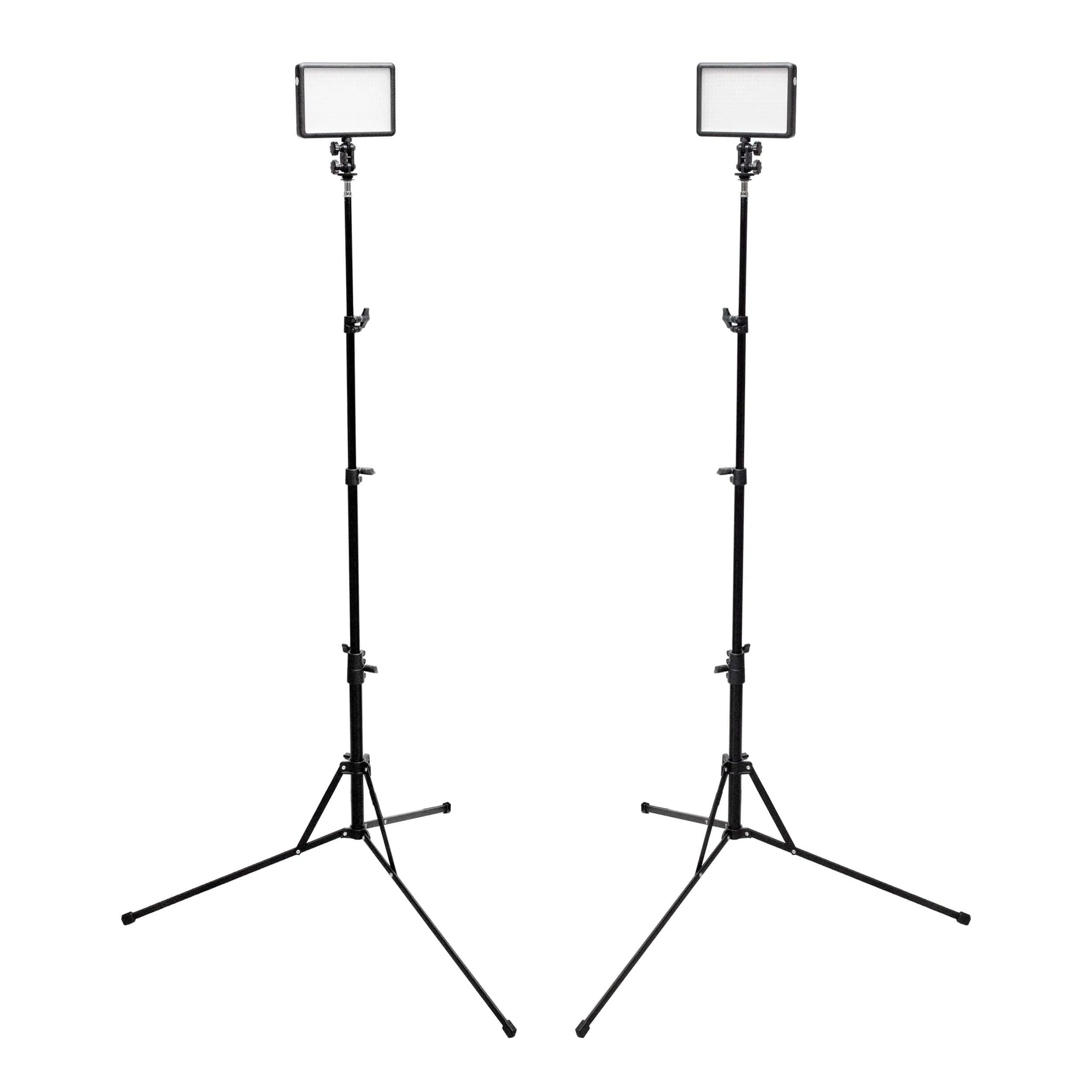 LED308 On Camera LED Light Twin Kit with 2 Portable Stands - CLEARANCE
