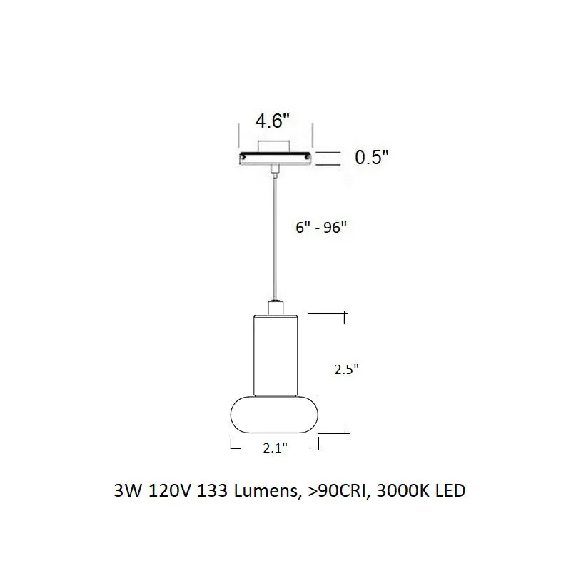 Light Guide Mushroom Pendant Light