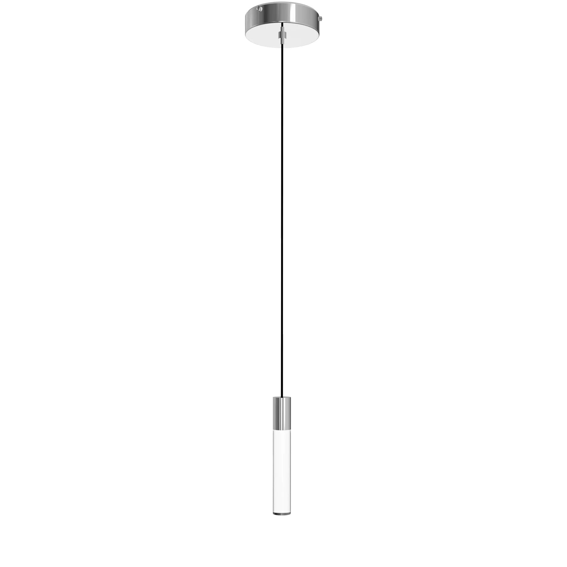 Light Guide Tall Clear Pendant Light