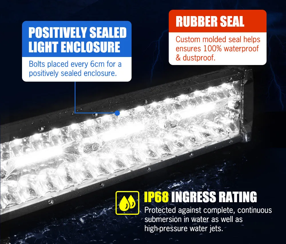 Lightfox 23inch Led Light Bar 1 Lux @ 520M IP68 10,080 Lumens