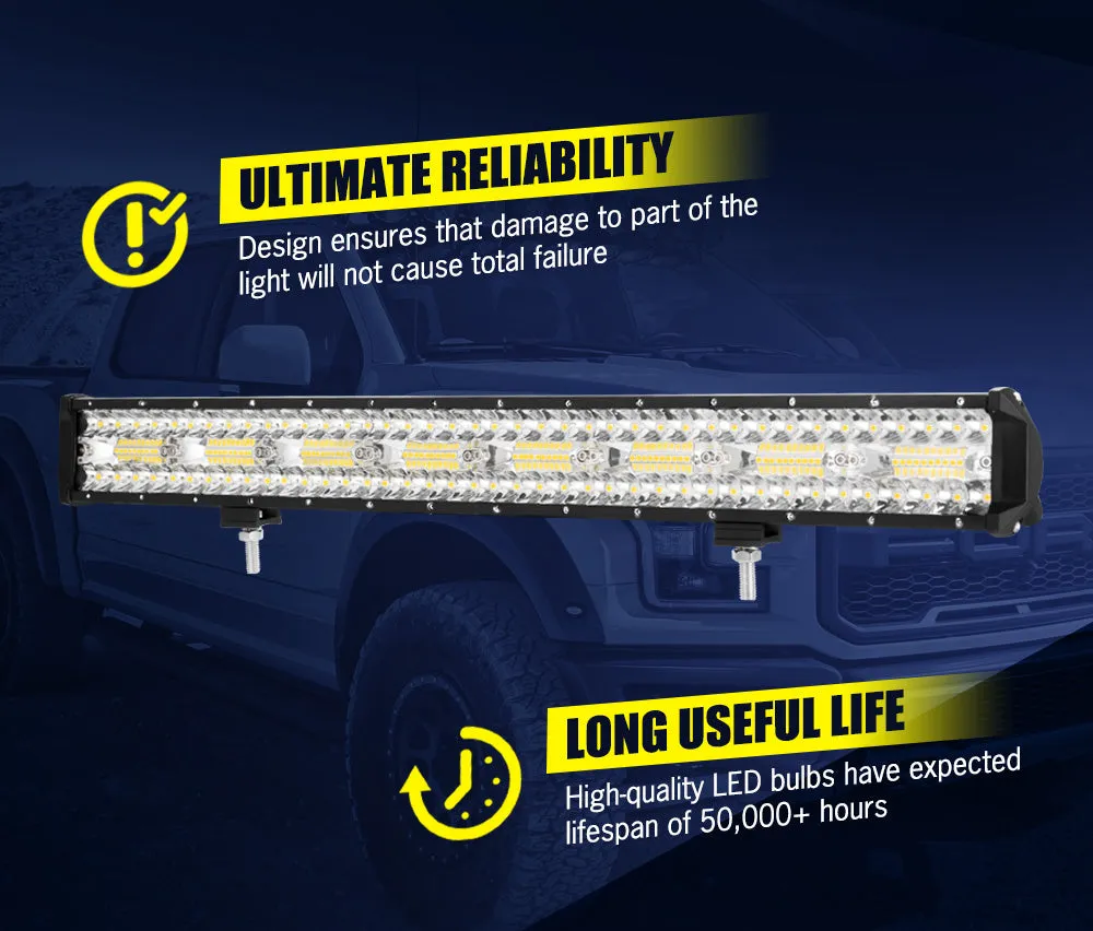 Lightfox 23inch Led Light Bar 1 Lux @ 520M IP68 10,080 Lumens