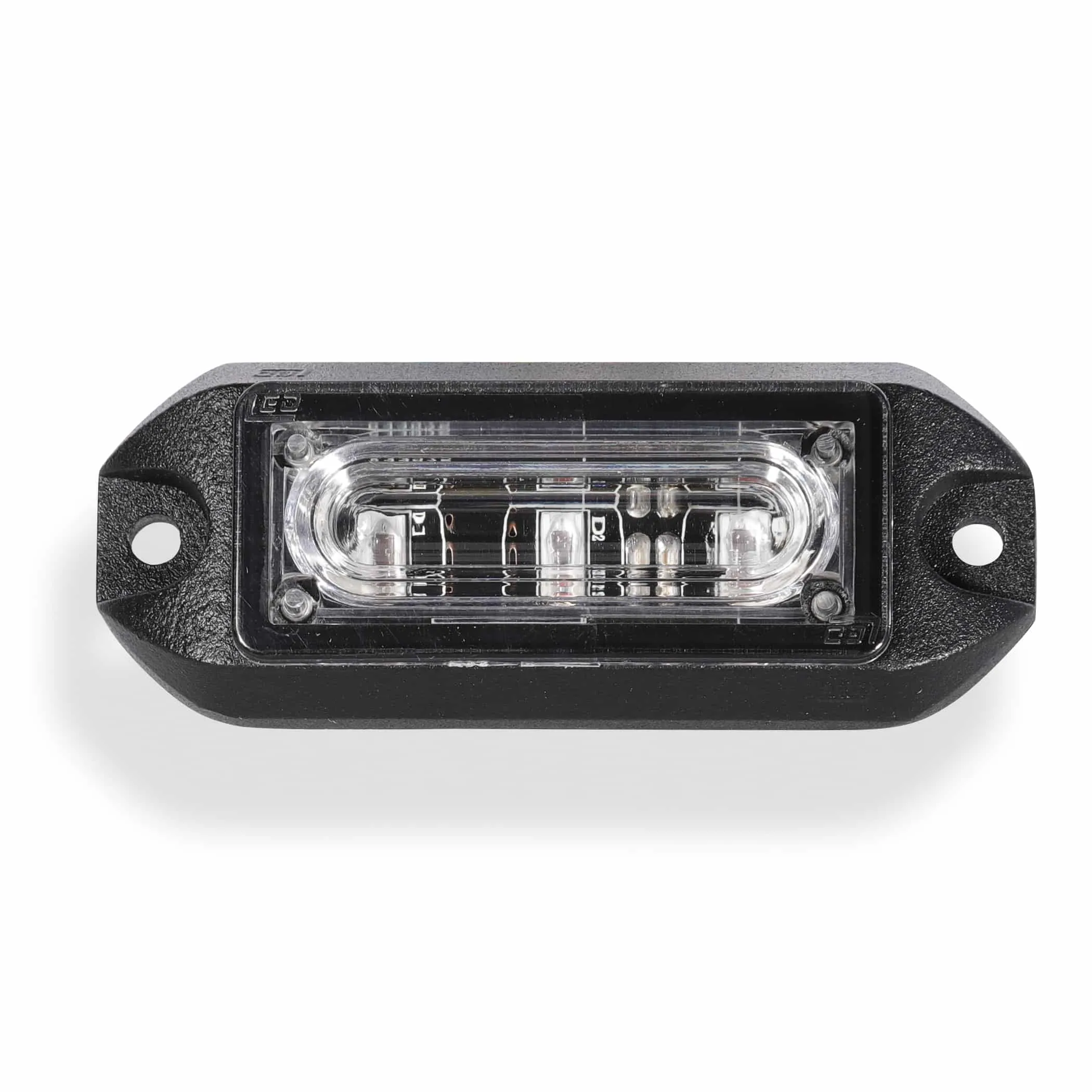 Linear 3 watt 3 LED Emergency Vehicle Grill Warning Light Head
