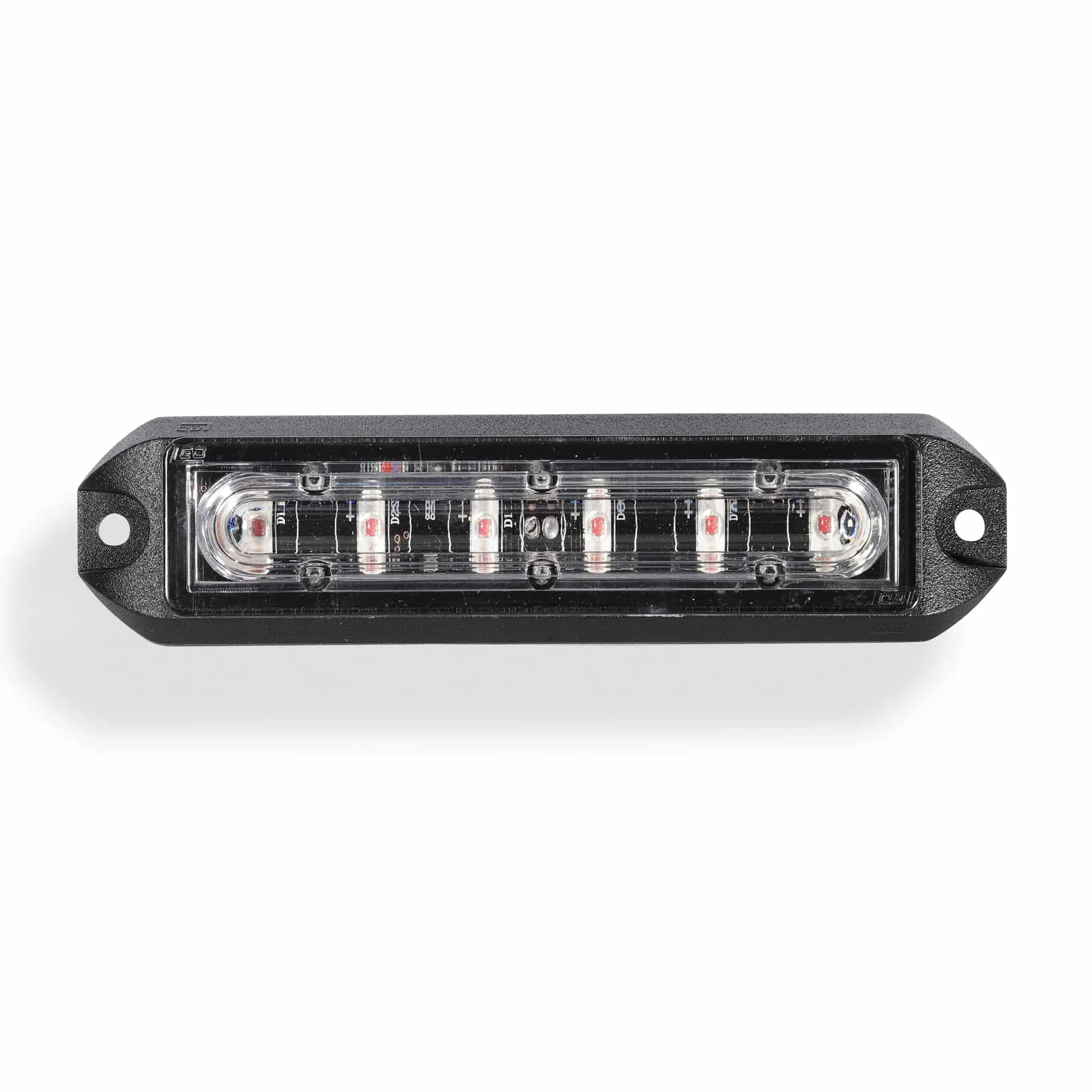 Linear 3 Watt 6 LED Emergency Vehicle Grill Warning Light Head