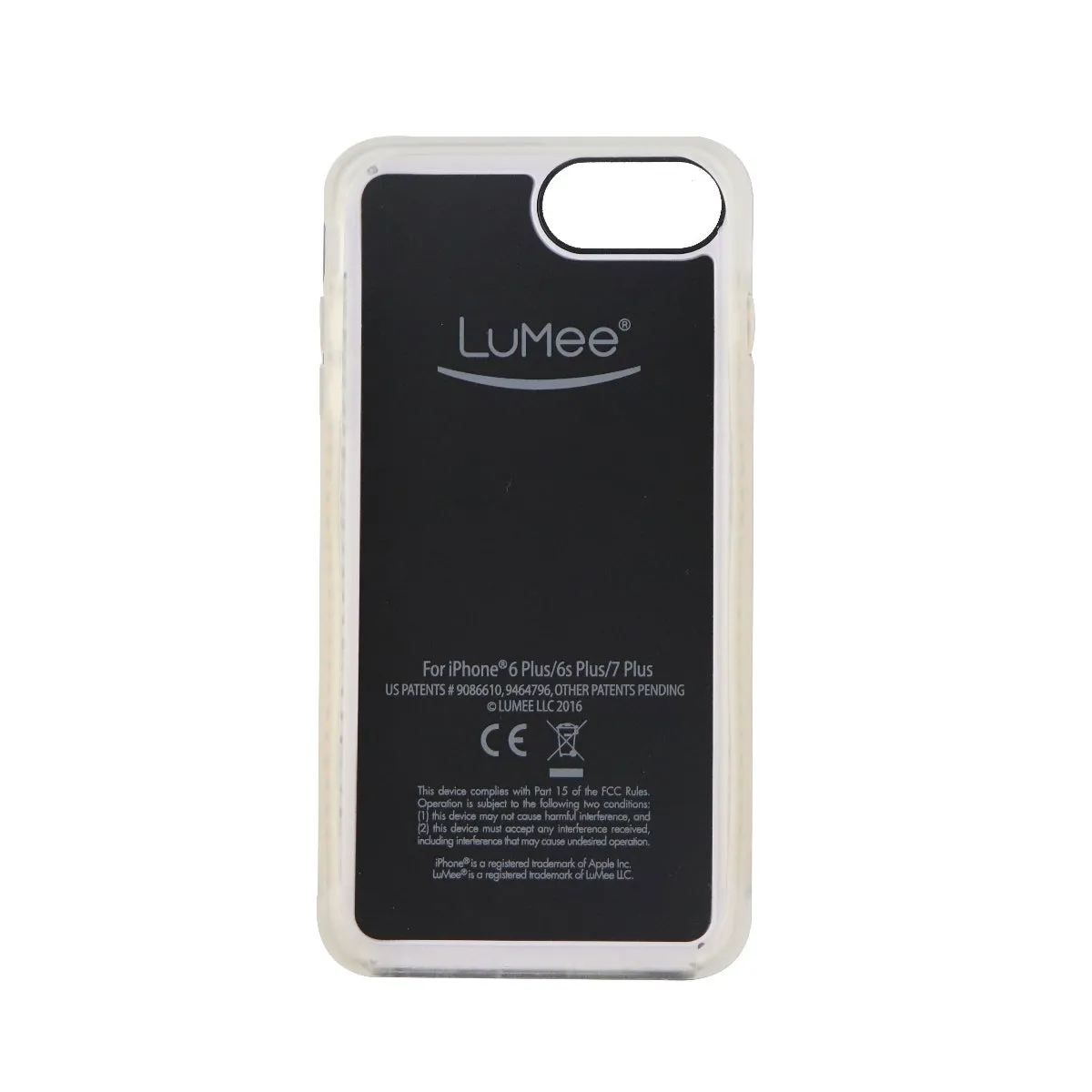 Lumee 2 Illuminated Light Up LED Case Cover for iPhone 8 Plus 7 Plus - Black