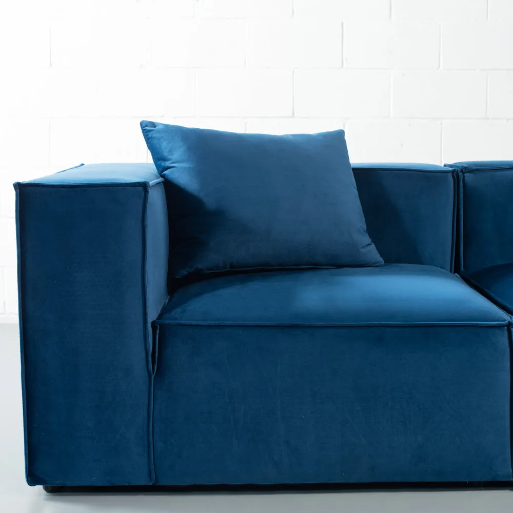 MASON - Velvet Blue Modular Set (2 piece)