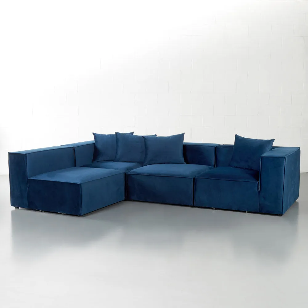 MASON - Velvet Blue Modular Set (4 piece)