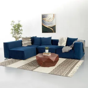 MASON - Velvet Blue Modular Set (4 piece)