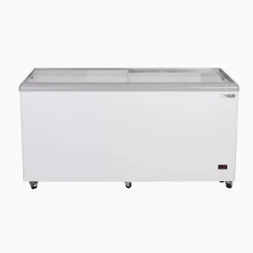 Maxx Cold - MXF52F Sliding Glass Top Mobile Ice Cream Display Freezer, 52"W, 11 cu. ft. Storage Capacity,  Equipped with (4) Wire Baskets, in White