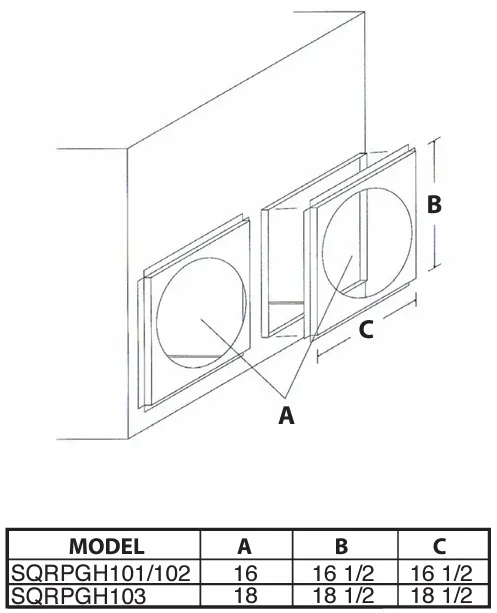 McDaniel Metals SQRPGH103 Horizontal Square to Round Adaptors (18 inch diameter) for Large Chassis Goodman Self-Contained Units - Pack of 2