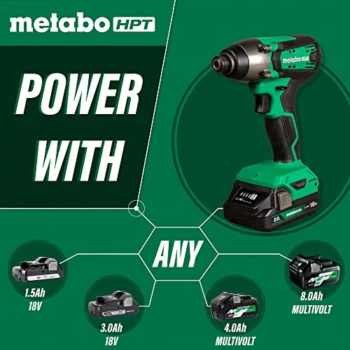 Metabo HPT 18V Impact Driver Cordless Brushed Kit