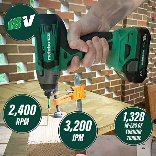 Metabo HPT 18V Impact Driver Cordless Brushed Kit
