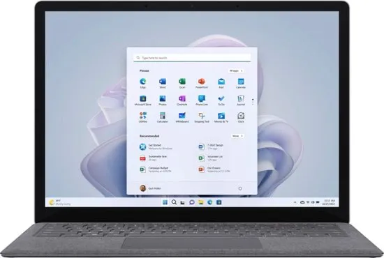 Microsoft Surface 5 Laptop - 13.5" Touchscreen - 12th Gen Intel Core i5 Evo Processor - 8GB Memory - 256GB SSD - Intel Iris Xe Graphics - Platinum