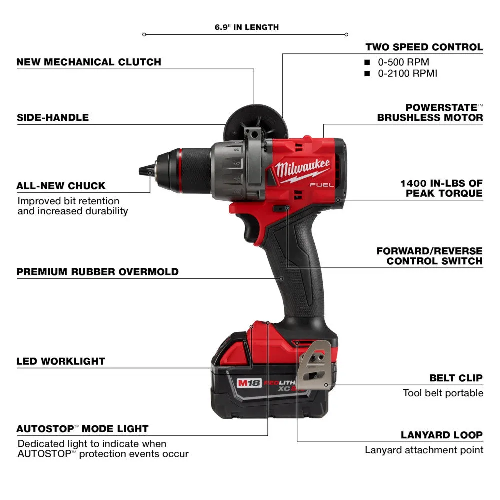 Milwaukee 2903-22 M18 FUEL 1/2" Drill/Driver Kit