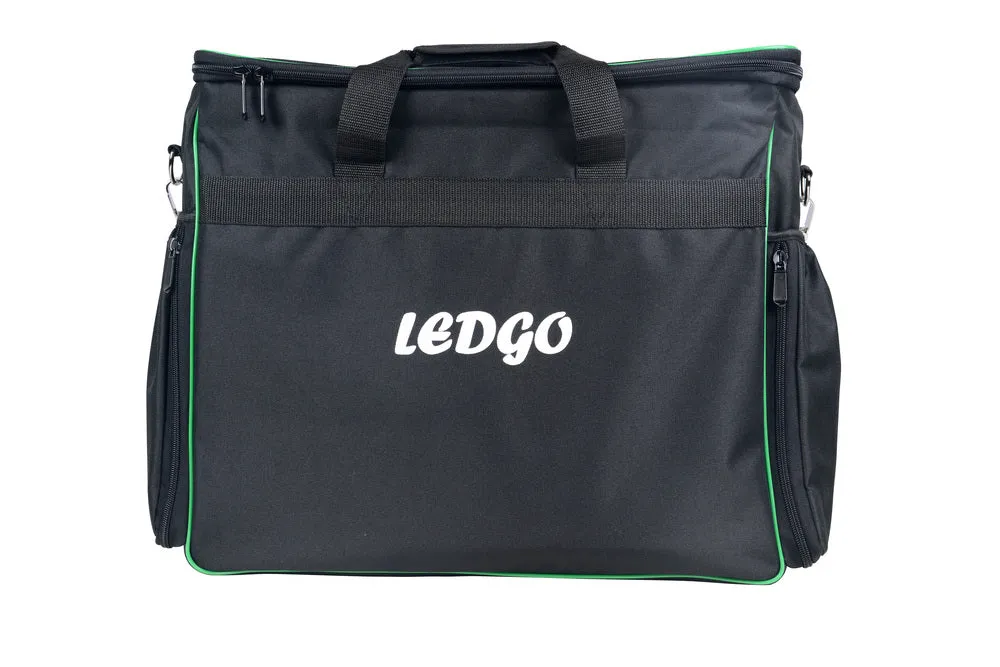 Nanlite LEDGO LUXPAD E268C twin LED light kit with batteries, stands and grids