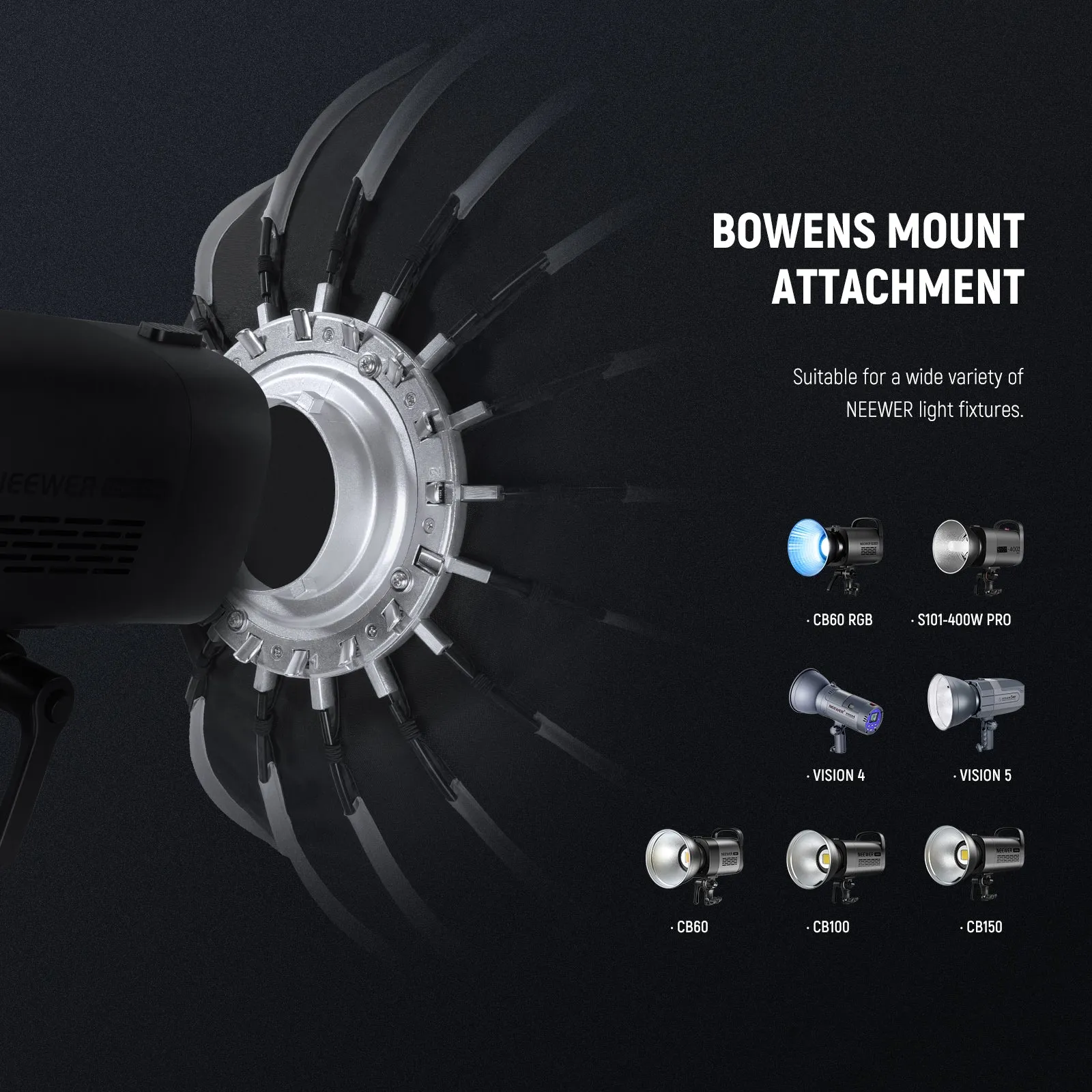NEEWER 55CM/65CM/85CM/120CM Parabolic Softbox