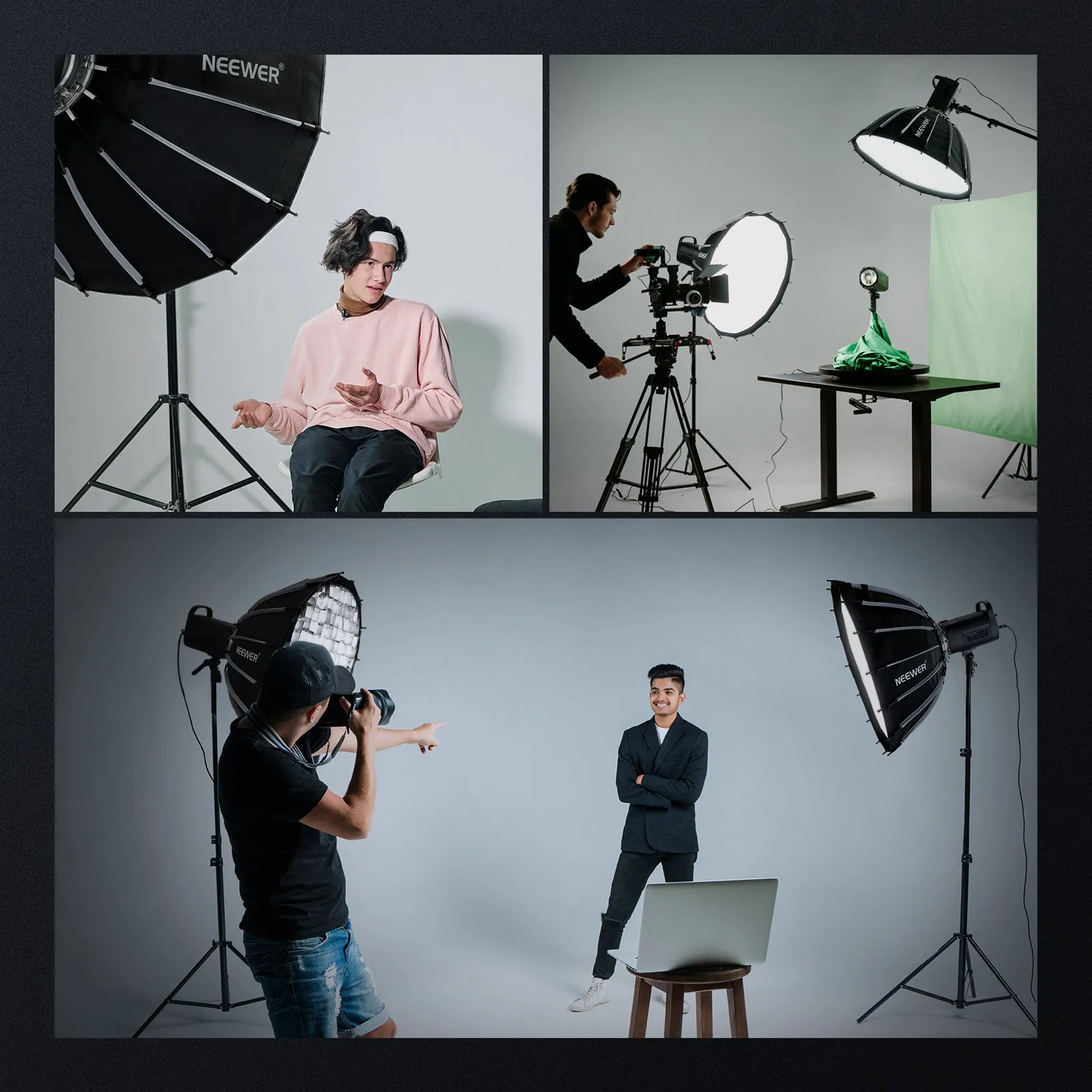 NEEWER 55CM/65CM/85CM/120CM Parabolic Softbox