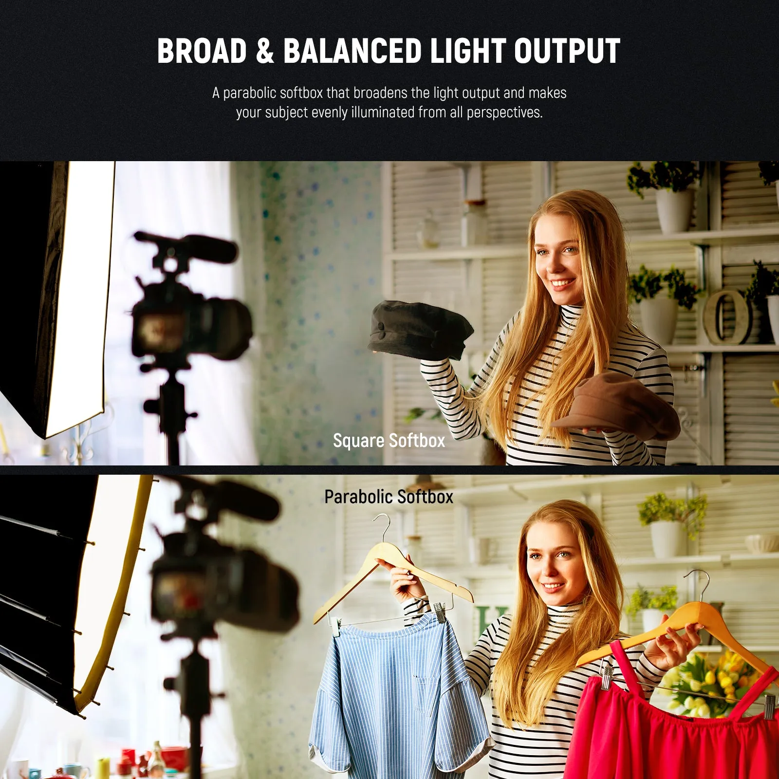 NEEWER 55CM/65CM/85CM/120CM Parabolic Softbox