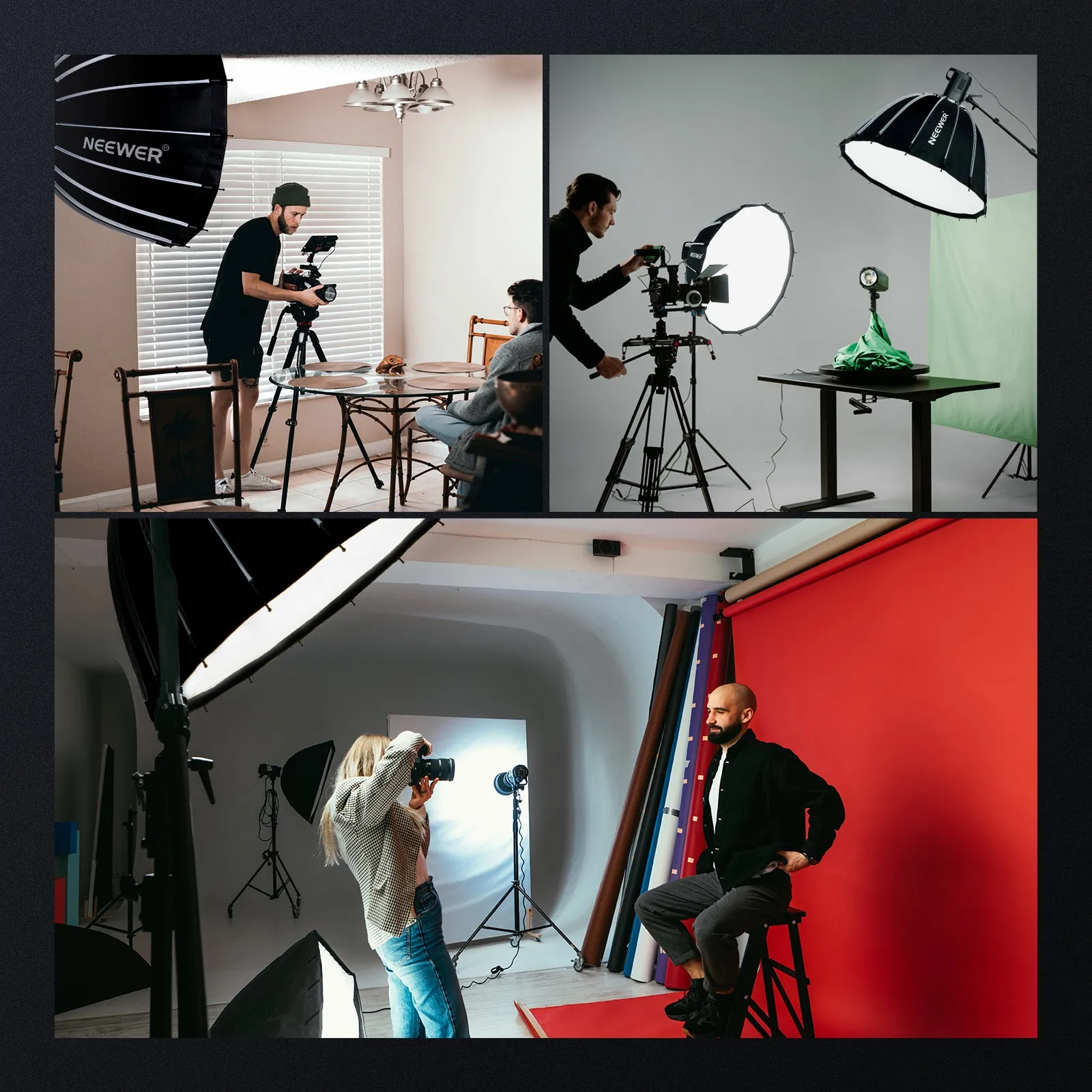 NEEWER 55CM/65CM/85CM/120CM Parabolic Softbox