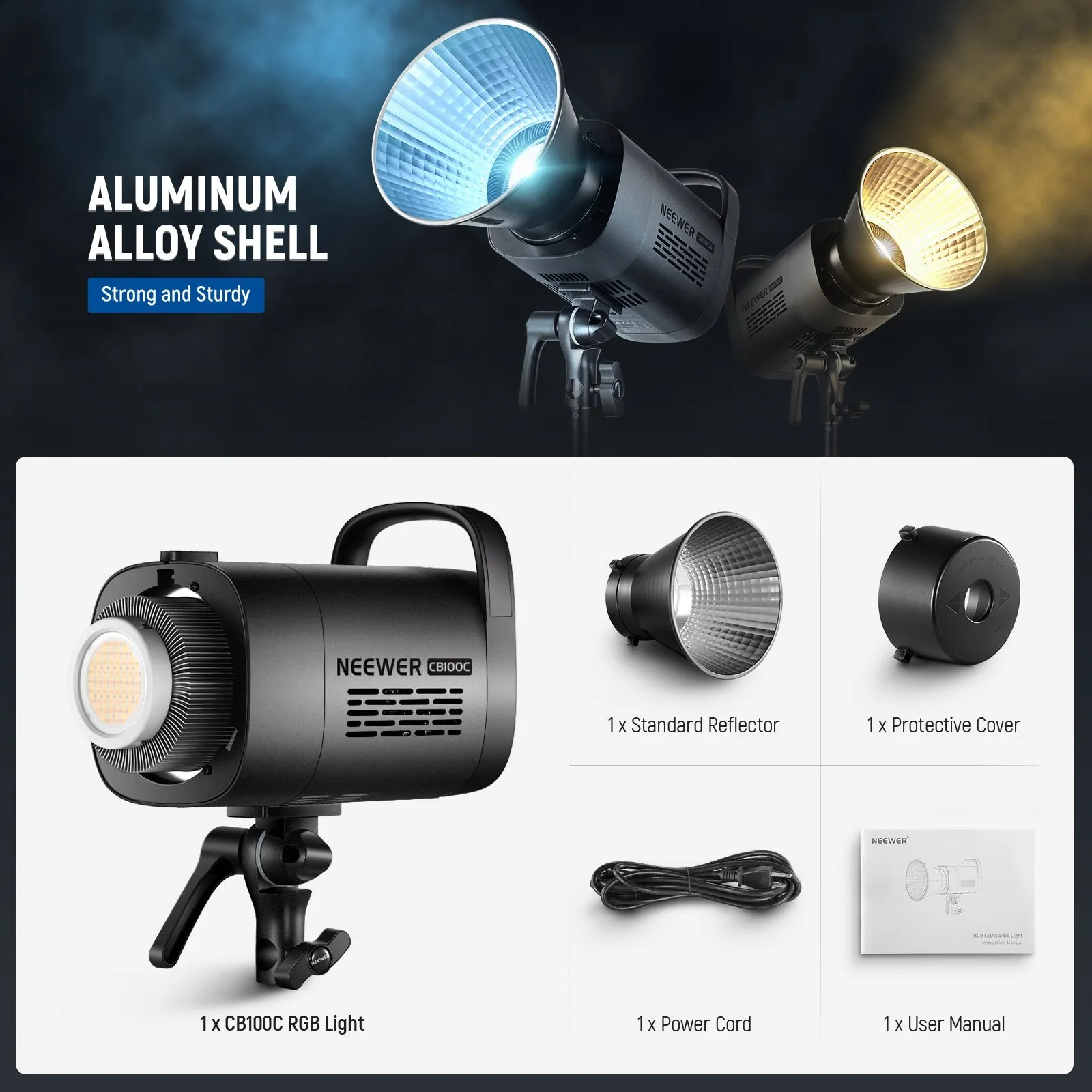 NEEWER CB100C 130w RGB LED Video Light