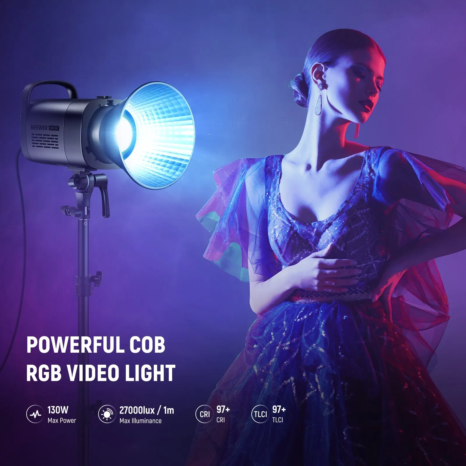 NEEWER CB100C 130w RGB LED Video Light