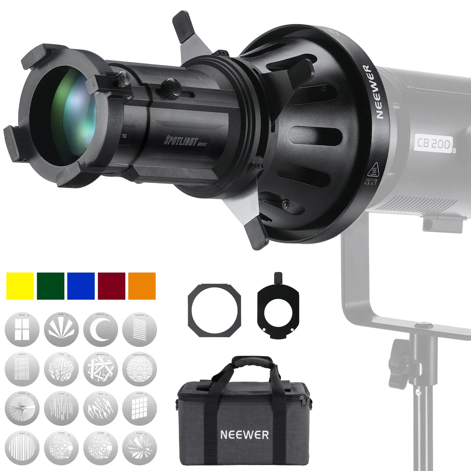 NEEWER LS-39 20° Bowen Mounts Spotlight Snoot