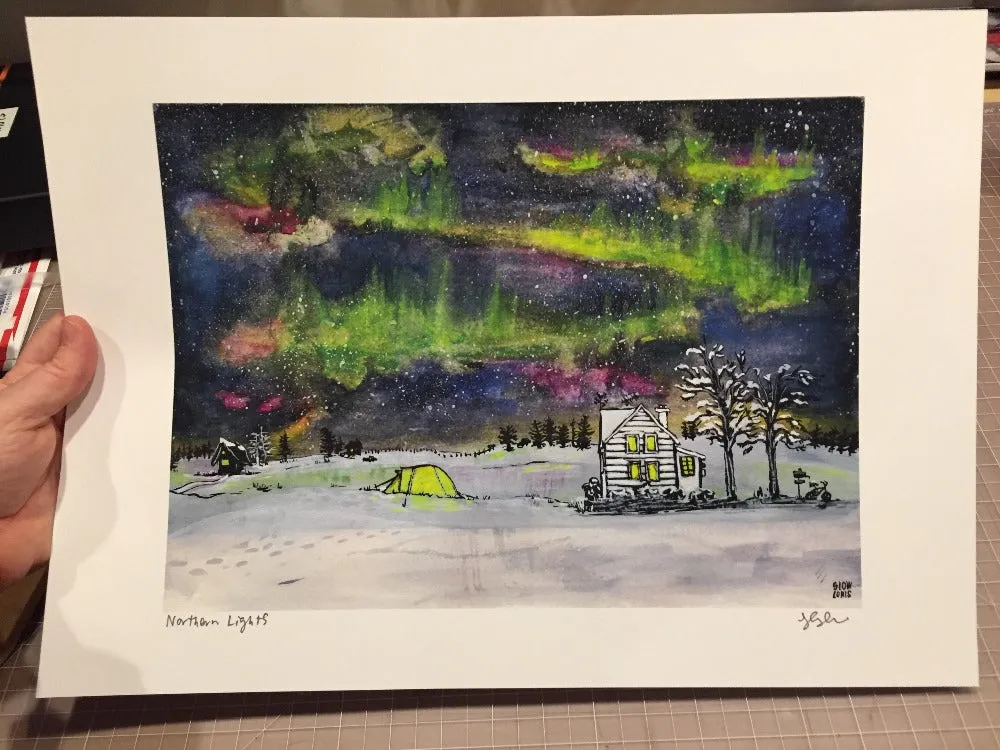 Northern Lights Art Print (2 sizes)